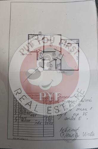 Margeanului | Ap 2 camere | 55mp | Decomandat |  B12196